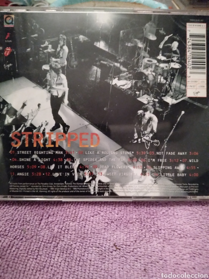 CDs de m&uacute;sica: CD-THE ROLLING STONES-STRIPPED- - Foto 2