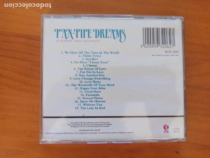 CDs de m&uacute;sica: CD PAN PIPE DREAMS - PIERRE BELMONDE (AV) - Foto 2