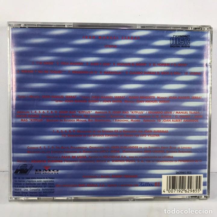 CDs de m&uacute;sica: Serrat &ndash; Utop&iacute;a - CD, Album - SPAIN 1992 - Foto 4