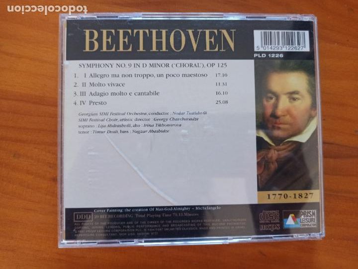 CDs de m&uacute;sica: CD BEETHOVEN - SYMPHONY NO. 9 CHORAL (07) - Foto 2