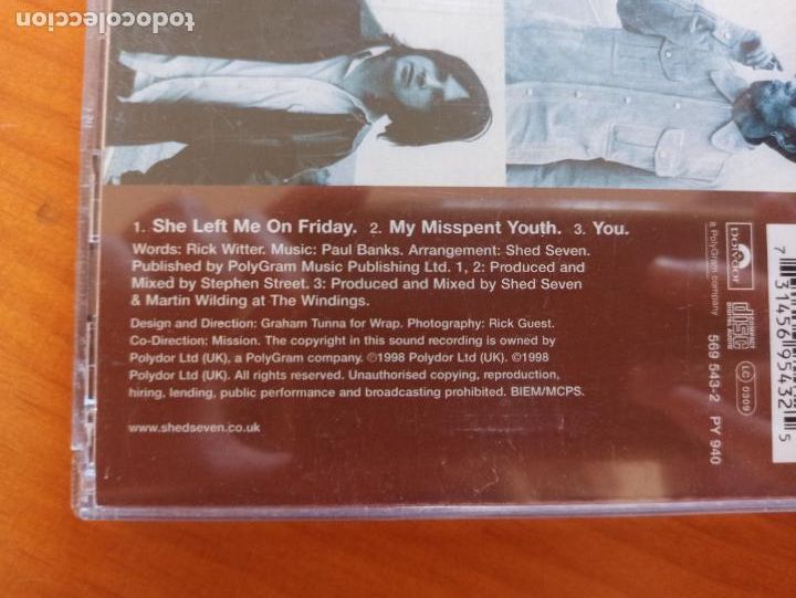 CDs de m&uacute;sica: CD SINGLE SHED SEVEN - SHE LEFT ME ON FRIDAY (020) - Foto 2