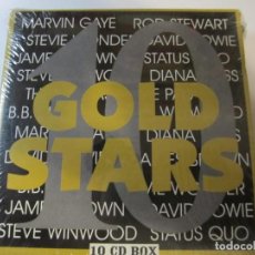 CDs de Música: 10 CD BOX GOLD STARTS NUEVO PRECINTADO MARVIN GAYE, ROD STEWART, DAVID BOWIE, STEVIE WONDER...