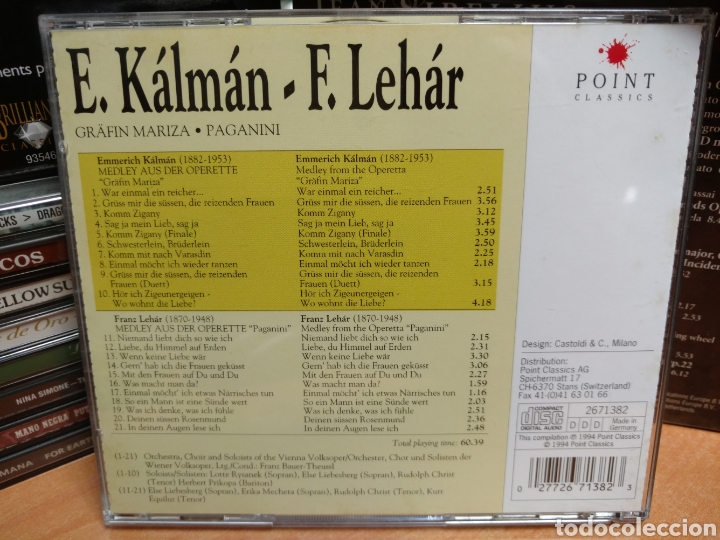 CDs de m&uacute;sica: K&aacute;lm&aacute;n, Leh&aacute;r - Gr&auml;fin Mariza. Paganini (CD, Comp) - Foto 2