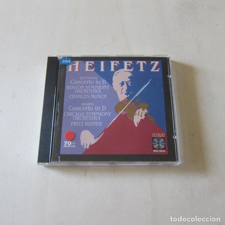 CDs de m&uacute;sica: HEIFETZ - BEETHOVEN. BRAHMS (RCA) CD - Foto 1