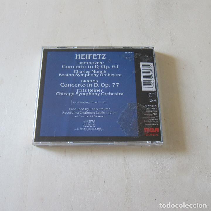 CDs de m&uacute;sica: HEIFETZ - BEETHOVEN. BRAHMS (RCA) CD - Foto 2