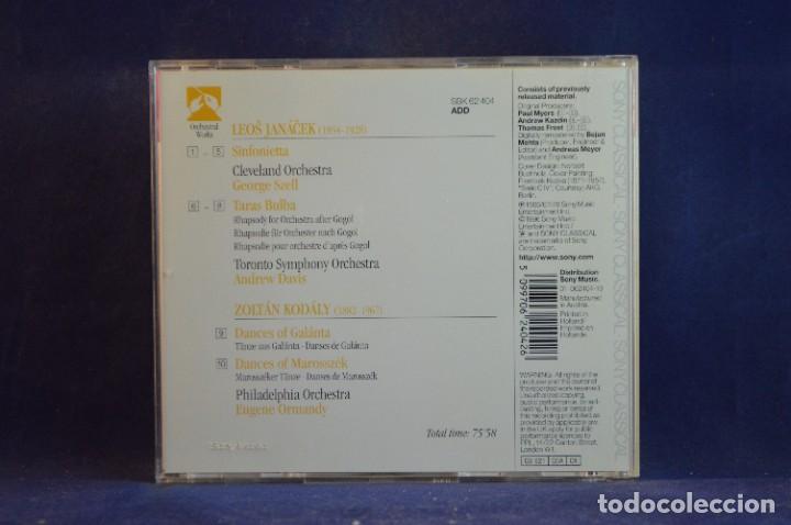 CDs de m&uacute;sica: JANACEK / KODALY - SZELL, DAVIS, EUGENE ORMANDY &ndash; SINFONIETTA - TARAS BULBA / DANCES - CD - Foto 2