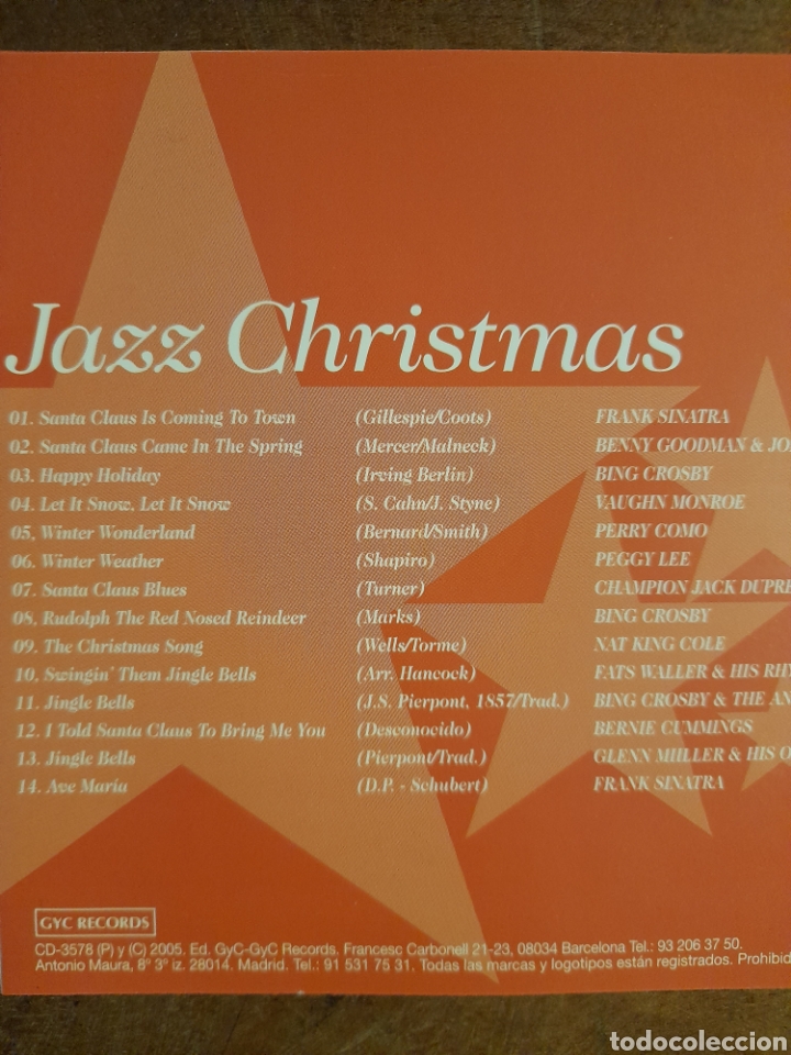 CDs de m&uacute;sica: JAZZ CHRISTMAS CHIC - Foto 2