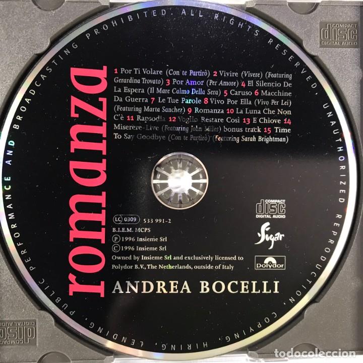 CDs de m&uacute;sica: Andrea Bocelli &ndash; Romanza - CD, Album - Foto 3