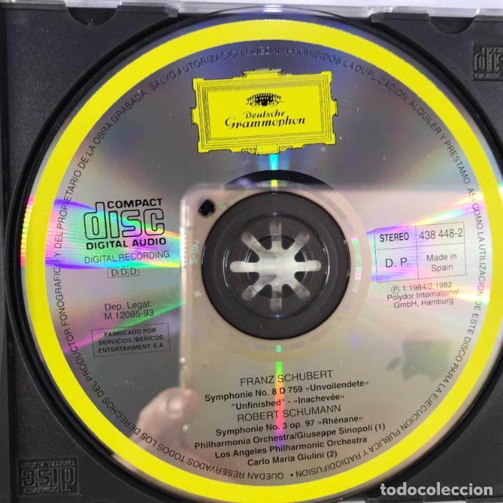 CDs de m&uacute;sica: Schubert, Schumann - Giuseppe Sinopoli / Carlo Maria Giulini - CD, Compilation - Foto 3