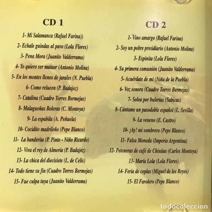 CDs de m&uacute;sica: Qu&eacute;date Con la Copla - 2 x CD Compilation - Foto 2