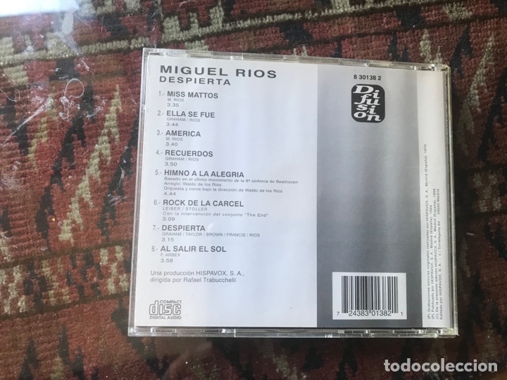 CDs de m&uacute;sica: Miguel R&iacute;os. Despierta - Foto 2