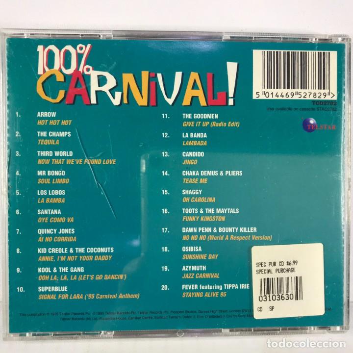 CDs de m&uacute;sica: Various &ndash; 100% Carnival! - CD, Compilation 1995 - Foto 3
