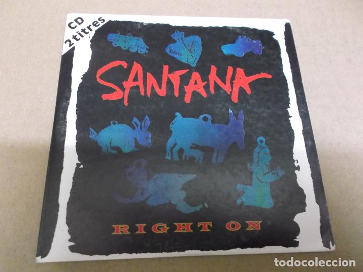 CDs de m&uacute;sica: SANTANA (CD) RIGHT ON (2 TRACKS) A&Ntilde;O &ndash; 1992 - Foto 1
