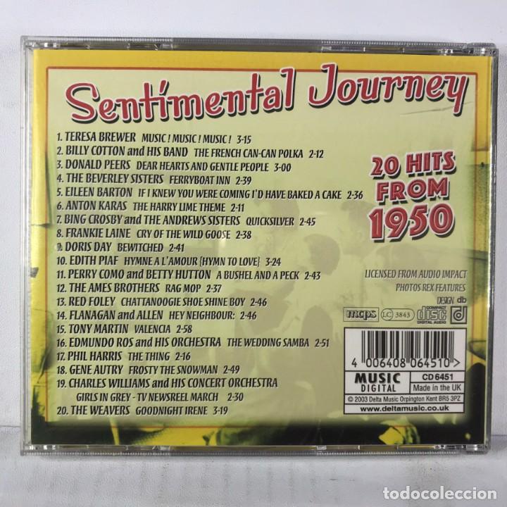 CDs de m&uacute;sica: Various &ndash; Sentimental Journey 20 Hits From 1950 - CD, Compilation - UK 2003 - Foto 4