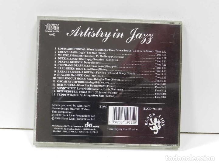 CDs de m&uacute;sica: DISCO CD. Artistry In Jazz. COMPACT DISC. - Foto 2