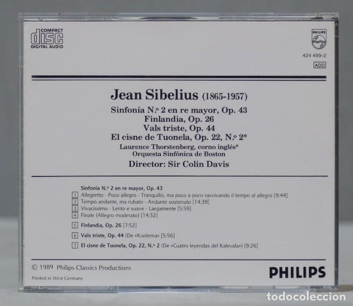 CDs de m&uacute;sica: CD. SIBELIUS. DAVIS. 44 - Foto 2