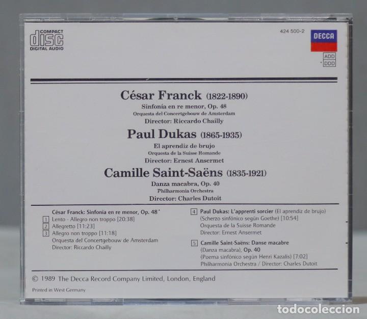 CDs de m&uacute;sica: CD. FRANCK. SAINT-SAENS. DUTOIT. . 45 - Foto 2