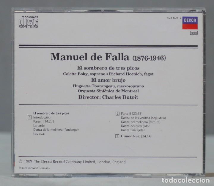 CDs de m&uacute;sica: CD. FALLA. DUTOIT. 46 - Foto 2