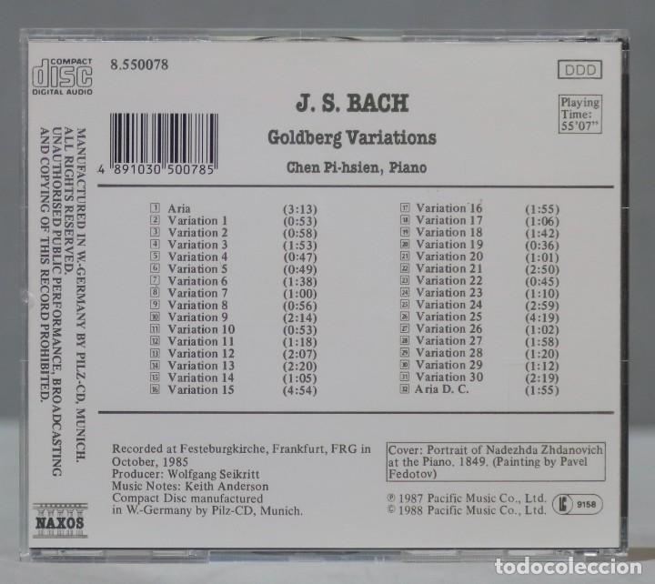 CDs de m&uacute;sica: CD. J. S. Bach, Chen Pi-hsien &ndash; Goldberg Variations - Foto 2