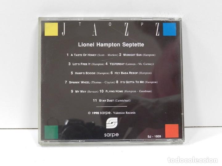 CDs de m&uacute;sica: DISCO CD. Lionel Hampton &ndash; Top Jazz. COMPACT DISC. - Foto 2
