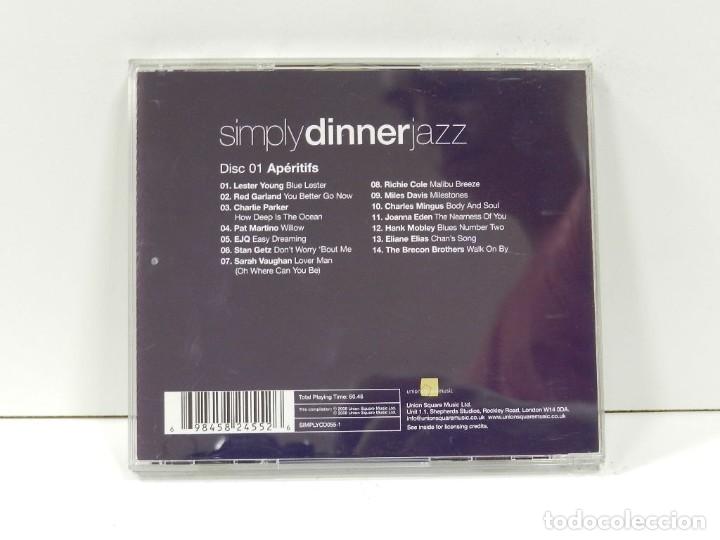 CDs de m&uacute;sica: DISCO CD. Simply Dinner Jazz &ndash; Disc 1 Ap&eacute;ritifs. COMPACT DISC. - Foto 2