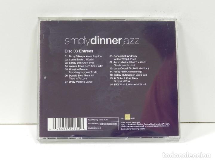 CDs de m&uacute;sica: DISCO CD. Simply Dinner Jazz &ndash; Disc 3 Entr&eacute;es. COMPACT DISC. - Foto 2