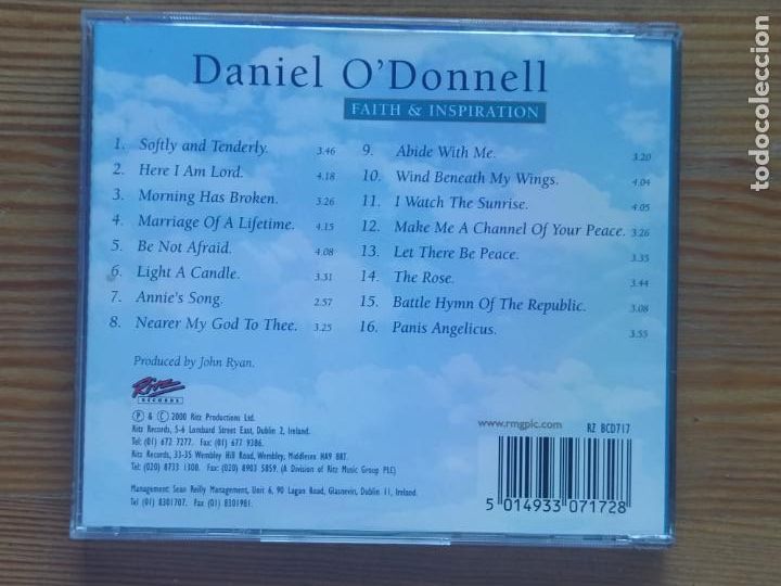 CDs de m&uacute;sica: CD DANIEL ODONNELL - FAITH & INSPIRATION (O5) - Foto 2
