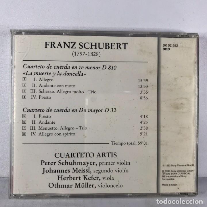 CDs de m&uacute;sica: Schubert, Artis Quartett &ndash; Der Tod Und Das Madchen D810 / String Quartet D32 - Foto 3