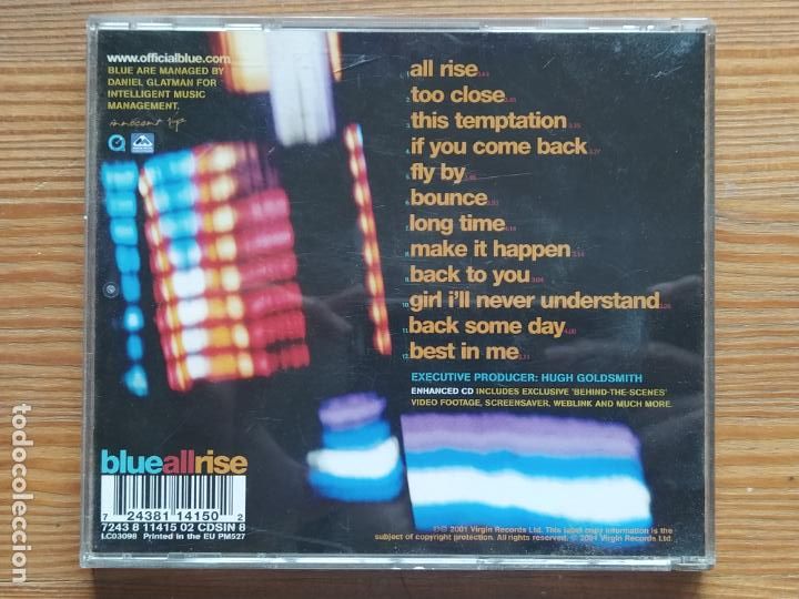 CDs de m&uacute;sica: CD BLUE - ALL RISE (B6) - Foto 2