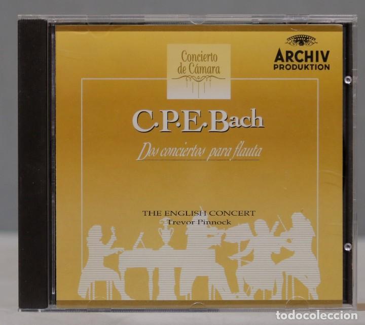 CDs de m&uacute;sica: CD. C.P.E BACH. DOS CONCIERTOS PARA FLAUTA - Foto 1