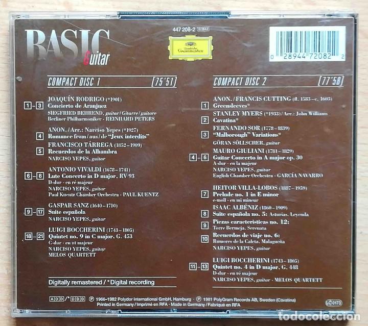 CDs de m&uacute;sica: 2 CD: Basic Guitar (Joaqu&iacute;n Rodrigo, Francisco T&aacute;rrega, Antonio Vivaldi...) - Foto 3