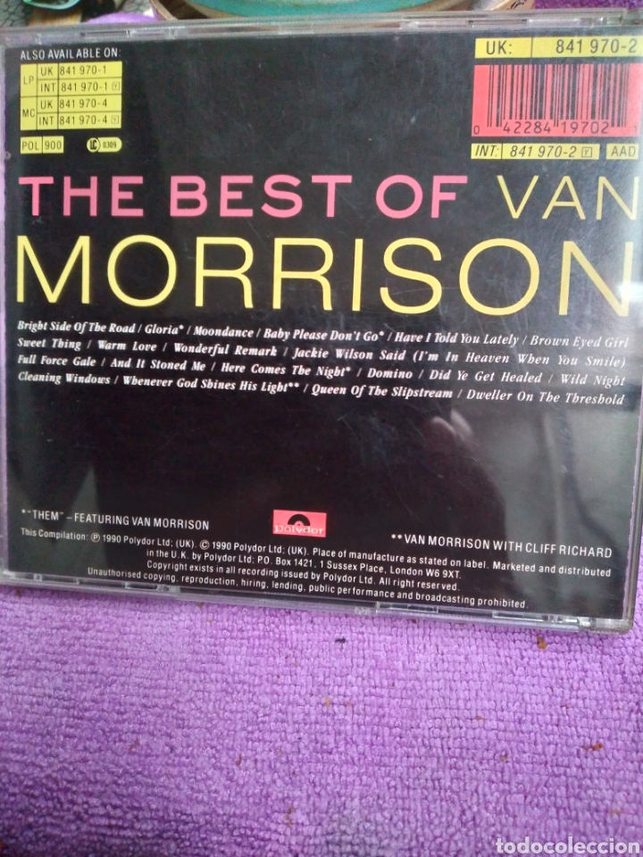CDs de m&uacute;sica: VAN MORRISON-THE BEST OF-CD- - Foto 2