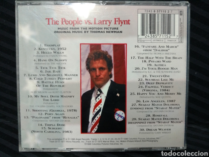 CDs de m&uacute;sica: Thomas Newman - The People Vs. Larry Flynt (CD) - Foto 2