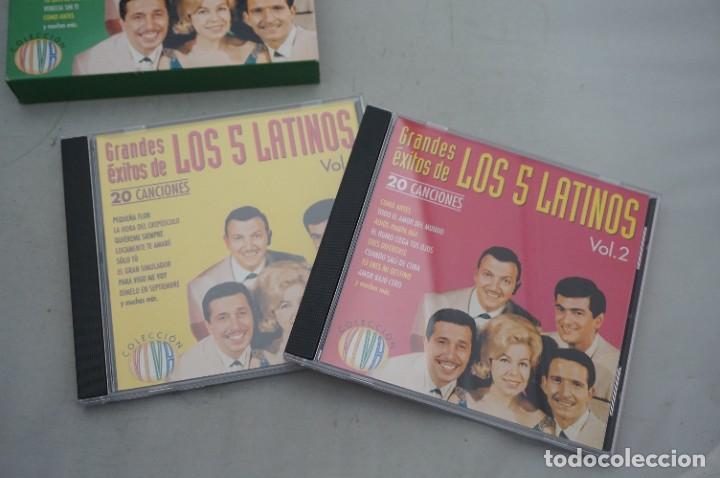 CDs de m&uacute;sica: 2 X CD - GRANDES EXITOS DE LOS 5 LATINOS - Foto 2