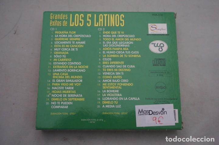 CDs de m&uacute;sica: 2 X CD - GRANDES EXITOS DE LOS 5 LATINOS - Foto 3