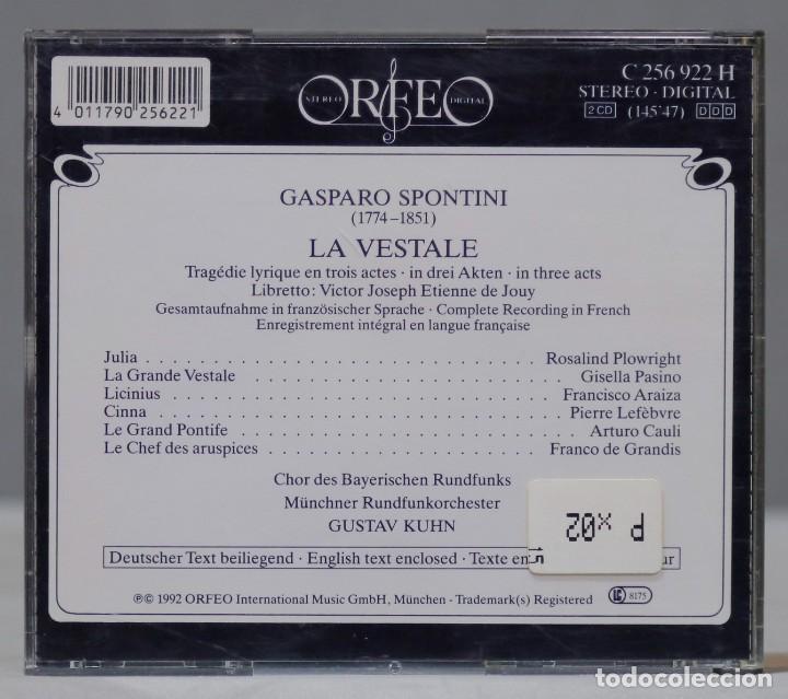 CDs de m&uacute;sica: 2 CD. Kuhn &ndash; La Vestale. SPONTINI - Foto 2