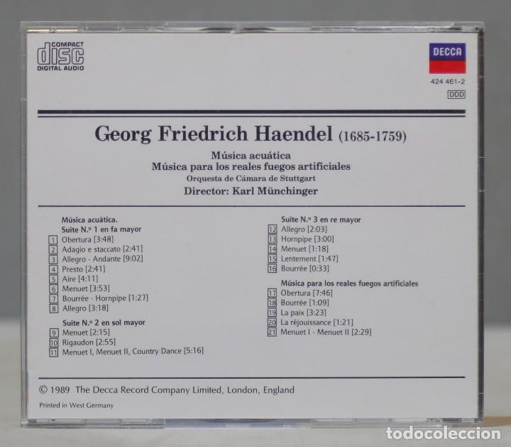 CDs de m&uacute;sica: CD. HAENDEL. 6 - Foto 2