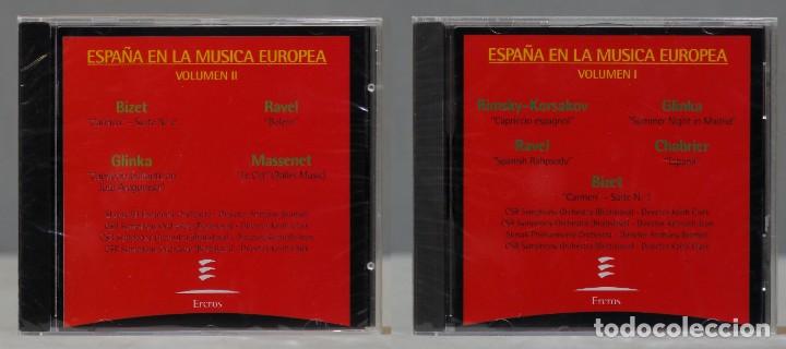 Musik-CDs: 2 CD. ESPA&Ntilde;A EN LA MUSICA EUROPEA. VOL. I Y II. PRECINTADO