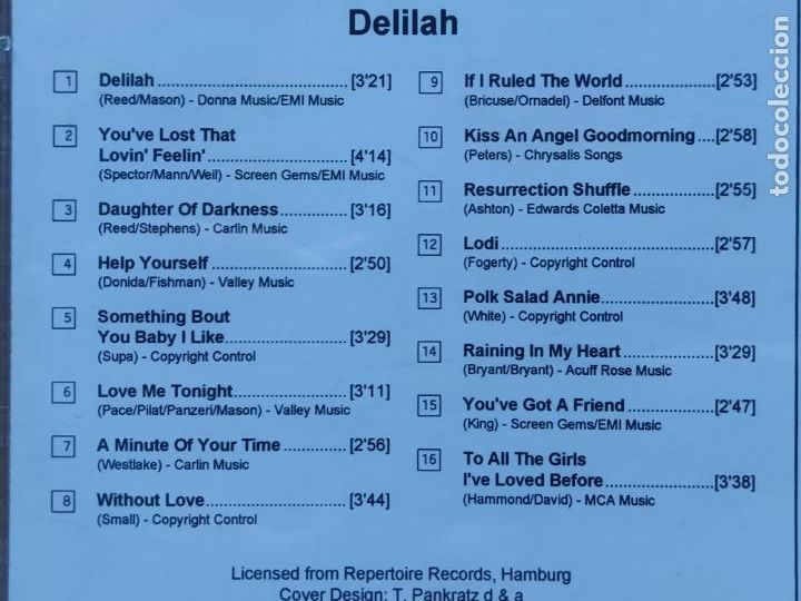 CDs de m&uacute;sica: CD TOM JONES - DELILAH (7P) - Foto 3