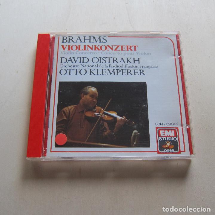 CDs de m&uacute;sica: BRAHMS. VIOLINKONZERT - DAVID OISTRAKH (EMI) CD - Foto 1