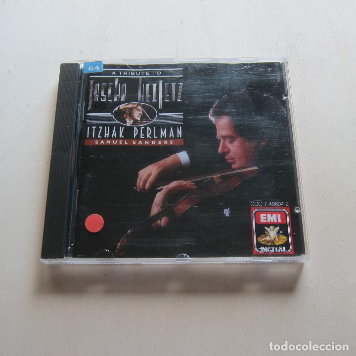 CDs de m&uacute;sica: HASCHA HEIFETZ - ITZHAK PERLMAN. SAMUEL SANDERS (EMI) CD - Foto 1