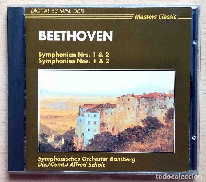 CDs de M&uacute;sica: CD: Beethoven. Sinfon&iacute;as 1 y 2. Bamberg / Alfred Scholz DDD Holanda.