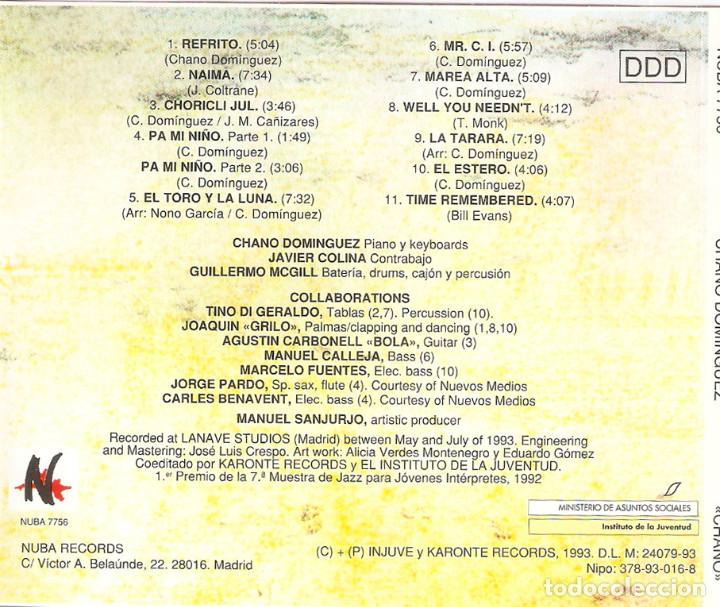 CDs de m&uacute;sica: Chano Dom&iacute;nguez - Chano - Foto 2