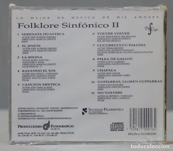 CDs de m&uacute;sica: CD. FOLKLORE SINFONICO II. PRECINTADO - Foto 2
