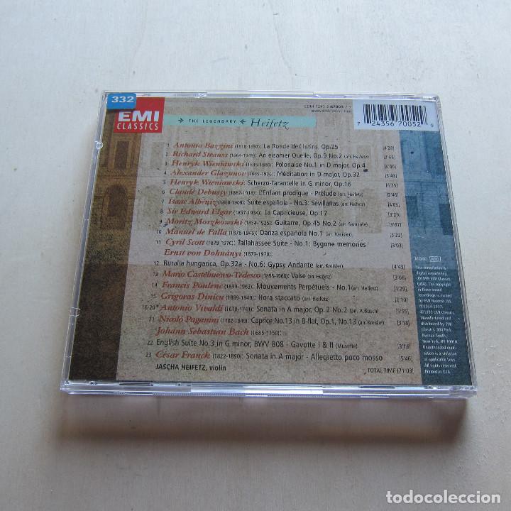 CDs de m&uacute;sica: THE LEGENDARY HEITFETZ (EMI) CD - Foto 2