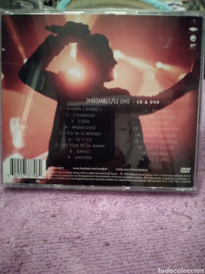 CDs de m&uacute;sica: KENDJI GIRAC-ENSEMBLE/LE LIVE-CD+DVD- - Foto 2