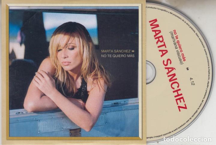 CDs de m&uacute;sica: Marta S&aacute;nchez cd single No te quiero m&aacute;s 2002 - Foto 1