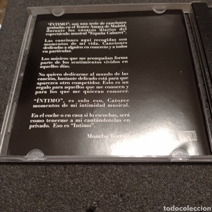 CDs de m&uacute;sica: CD MONCHO BORRAJO - &rdquo;&Iacute;ntimo&rdquo; - Foto 2