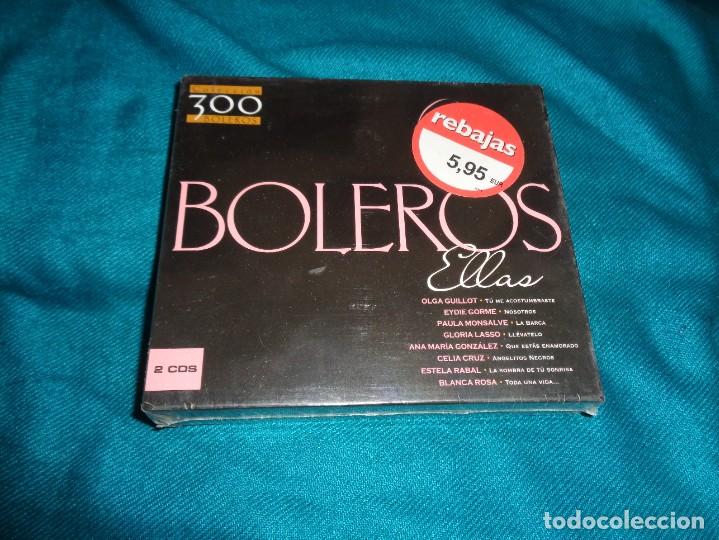 CDs de m&uacute;sica: BOLEROS. ELLAS. 2 CD&acute;S. PRECINTADO - Foto 1