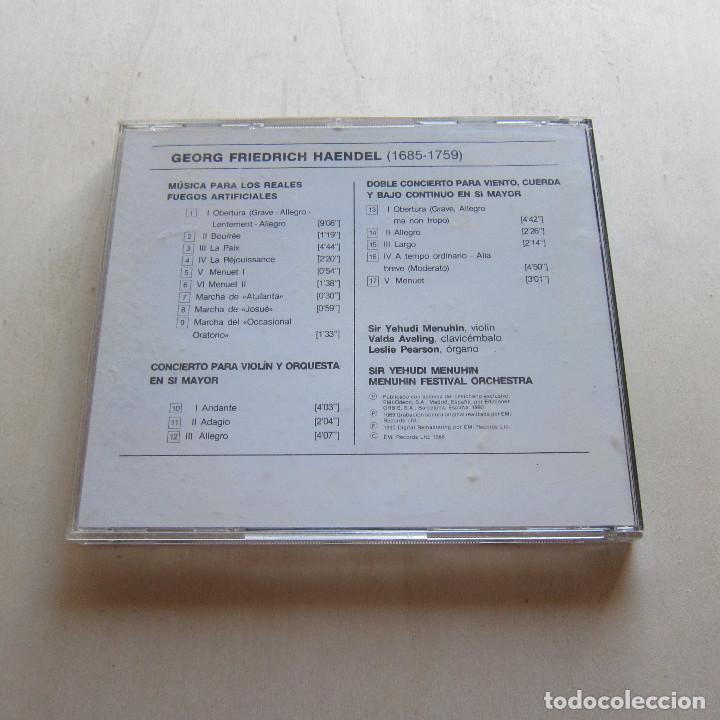 CDs de m&uacute;sica: HAENDEL - YEHUDI MENUHIN (EMI) CD - Foto 2